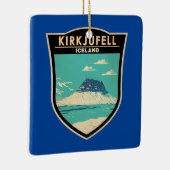 キルクジュフェルアイスランドラベルアートヴィンテージ セラミックオーナメント (右)