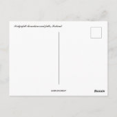 キルクジュフェル山と秋アイスランド ポストカード (裏面)