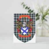 キルクパトリックキルパトリッククレストオンコルクホーンタータンチェック ポストカード (スタンド正面)