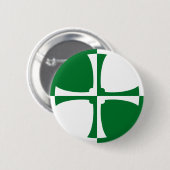 キルクブライトシャー国旗のボタン 缶バッジ (正面&裏面)