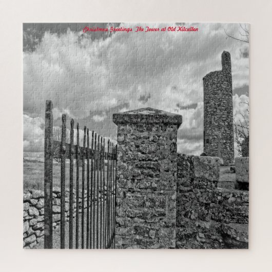 キルクレンの塔だ。クリスマスの挨拶 ジグソーパズル (縦)