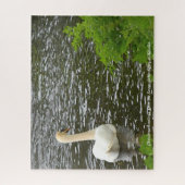 キルクレンの白鳥にクリスマスの挨拶 ジグソーパズル (縦)