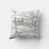 キルケニーアイルランド(1780年)のヴィンテージの地図 クッション (裏面)