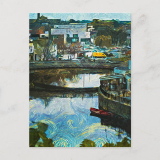 キルケニー，アイルランド川ノアを見下ろす ポストカード