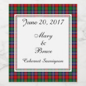 キルゴア結婚スコティッシュのワインラベル ワインラベル (シングルラベル)