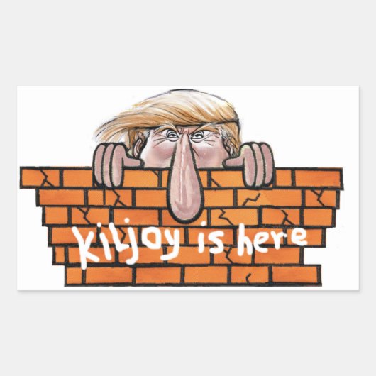 キルジョイはここにいる 長方形シール (正面)