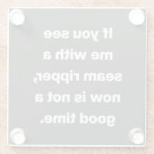 キルタおもしろいー問題引用文 ガラスコースター (裏面)