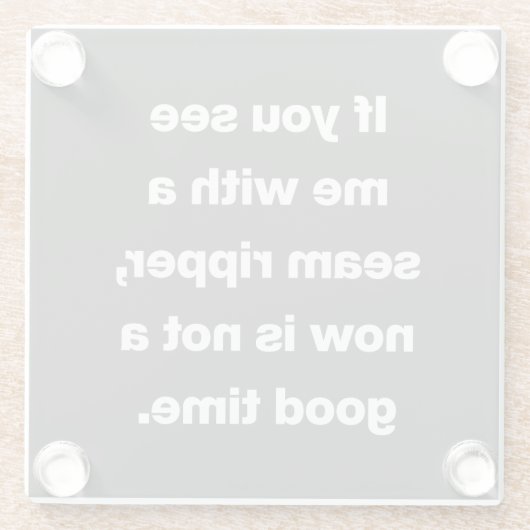 キルタおもしろいー問題引用文 ガラスコースター (裏面)