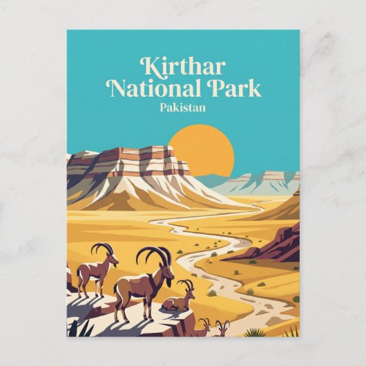 キルタル国立公園 パキスタン ポストカード (正面)
