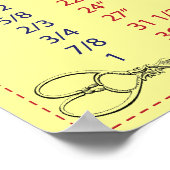 キルターと下水道ヤードの測定 ポスター (角)