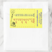 キルターと下水道ヤード測定シール 長方形シール (バッグ)