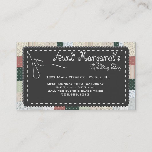 キルターのカスタム名刺 名刺 (正面)