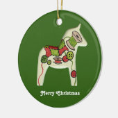 キルターのクリスマスオーナメント セラミックオーナメント (左)