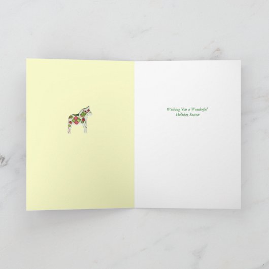 キルターのクリスマスカード シーズンカード (内部)