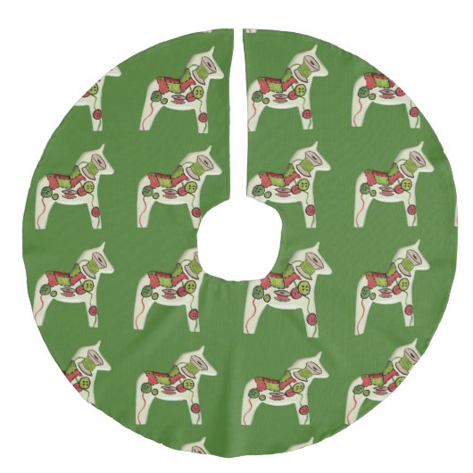 キルターのクリスマスツリースカート フェイクリネンツリースカート (正面)