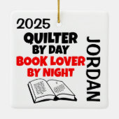 キルターは読のカスタム セラミックオーナメント (裏面)