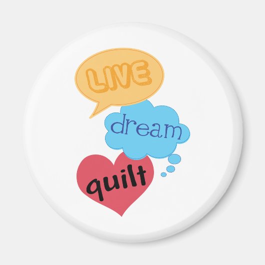 キルターへの贈り物 マグネット (正面)