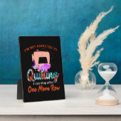 キルターイム中毒ではないキルティングギフト フォトプラーク (側面)