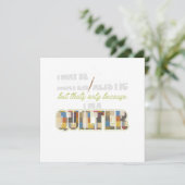 キルターキルティングキルトクラフト裁縫マシンGif 招待状 (スタンド正面)