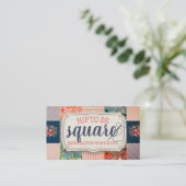 キルターキルティングパターンフローラ名刺 名刺 (スタンド正面)