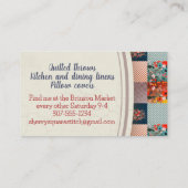 キルターキルティングパターンフローラ名刺 名刺 (裏面)