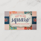 キルターキルティングパターンフローラ名刺 名刺 (正面)