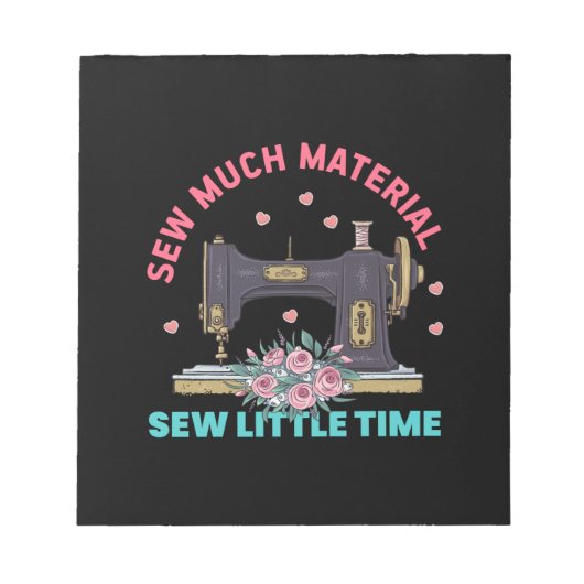 キルターギフト |大量の材料を縫う ノートパッド (正面)