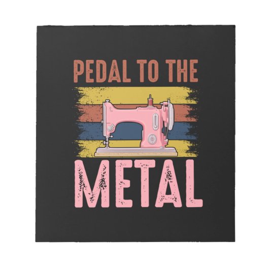 キルターギフト |金属にペダル ノートパッド (正面)