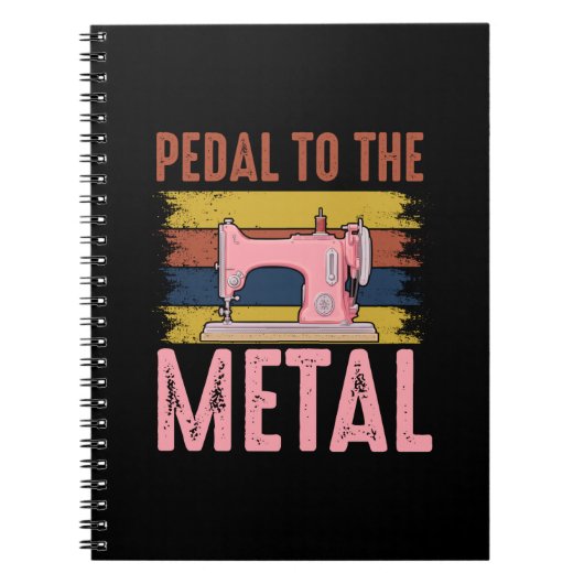 キルターギフト |金属にペダル ノートブック (正面)