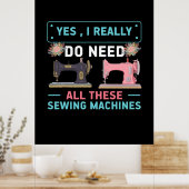 キルターギフト |Yesが本当に必要 ポスター (キッチン)