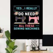 キルターギフト |Yesが本当に必要 ポスター (ホームオフィス)