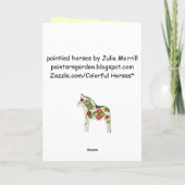 キルターズクリスマスダラホースカード シーズンカード (裏面)