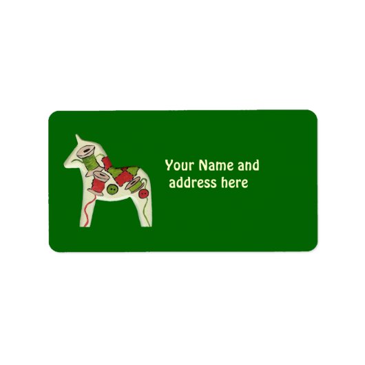 キルターズクリスマス住所 シール (正面)