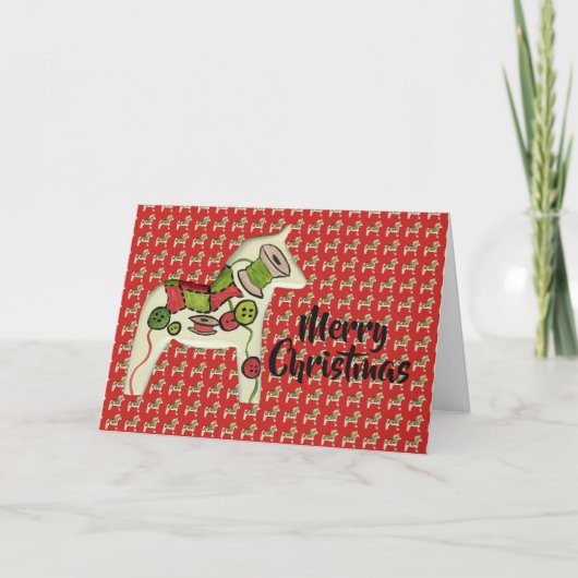 キルターズダラホースクリスマスカード シーズンカード (正面)