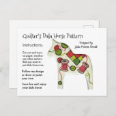 キルターズダラホースパターントゥ共有 シーズンポストカード (正面/裏面)