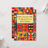 キルターズフレンドメッセージ、キルトギルドグループ、 カード (正面/裏面インサイチュ)