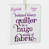 キルターファブリックスタッシュキルティング セラミックオーナメント (右)