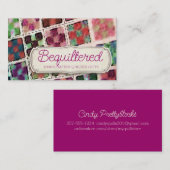 キルターブロックキルティング裁縫シーストレス工芸 名刺 (正面/裏面)