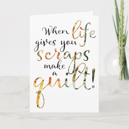 キルター勇気付けられる カード (正面)