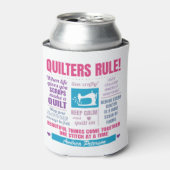 キルター引用文キルターズルール 缶クーラー (缶正面)