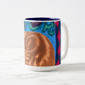 キルター猫 ツートーンマグカップ (正面右)