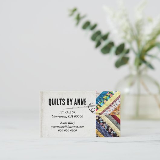 キルター用キルトパターン 名刺 (スタンド正面)