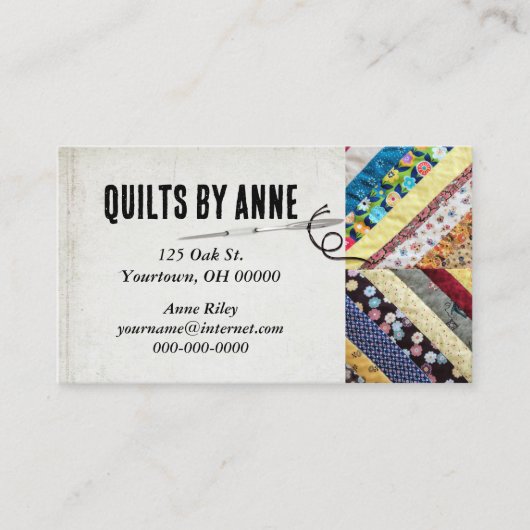 キルター用キルトパターン 名刺 (正面)