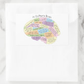 キルター脳 長方形シール (バッグ)