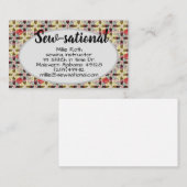 キルター裁縫ショップ名刺キルトパターン 名刺 (正面/裏面)