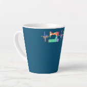 キルター裁縫ハートビートキルティング恋人MM カフェラテマグ (左アングル)