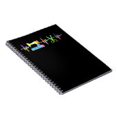 キルター裁縫ハートビート – キルティング恋人 ノートブック (右側)