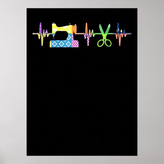 キルター裁縫ハートビート – キルティング恋人 ポスター (正面)