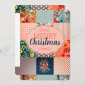 キルター・シームストレスクリスマス シーズンカード (正面/裏面)