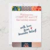 キルター・シームストレスクリスマス シーズンカード (裏面)